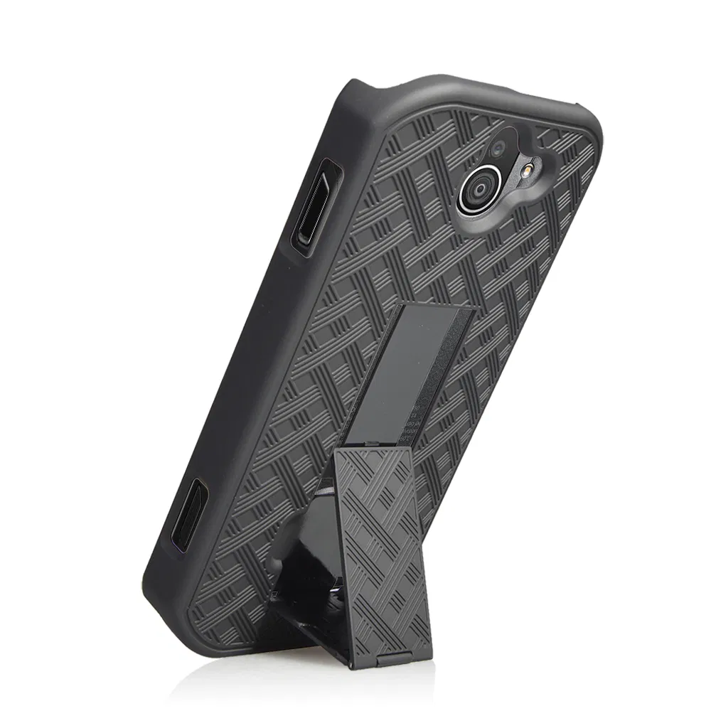 2 in 1 Belt Clip Rugged Kickstand Hybrid Combo Case for Kyocera Duraforce PRO 2 E6900 E6910