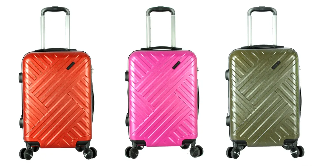 2019 Popular ABS+PC Trolley Luggage Bag with 4 Wheels