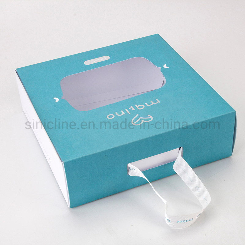 2021 Custom Logo Printed Hair Extension Packaging Box with Handle
