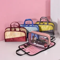 Here are some common types and features of cosmetic bags
