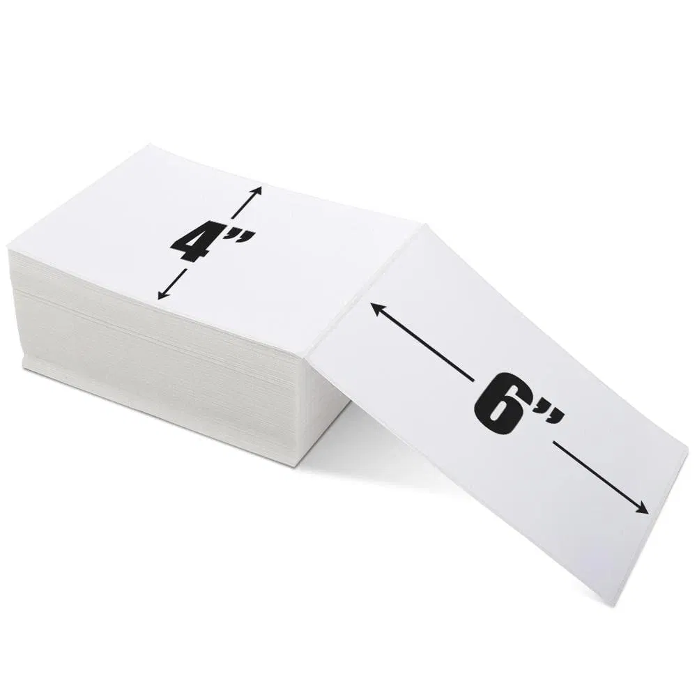 A6 Fanfold Thermal Label 500PCS Stack Waybill Waterproof Thermal Ship