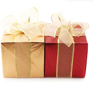 Bespoke Cute Christmas Gift Paper Box with Bow Tie