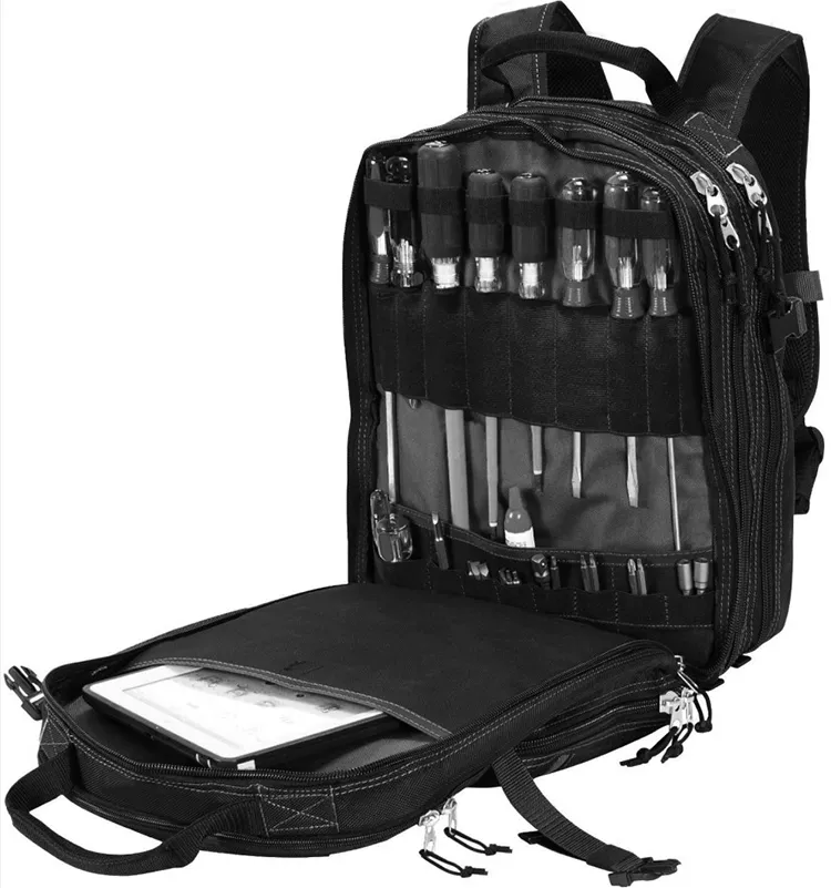 China Soft Quality Durable High Strength Heavy Duty Oxford Fabric Work Tool Bag Backpack with Handle