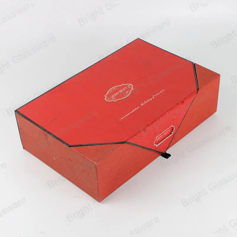 Chinese Style Red Cardboard Packaging Custom Design Letter Box
