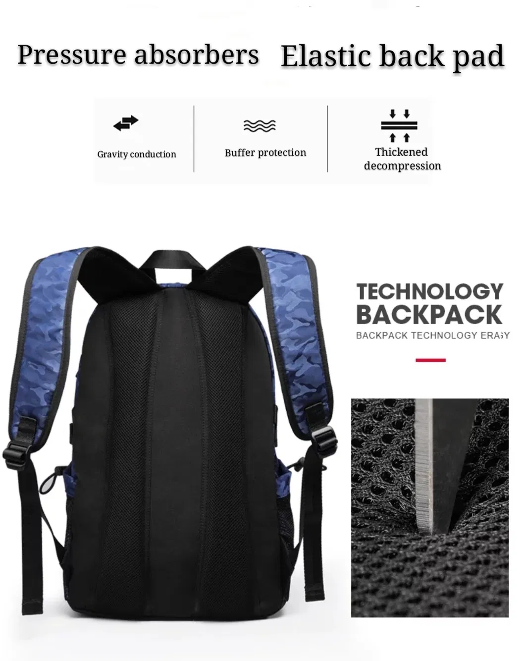 College Backpack. Large-Capacity Backpack.