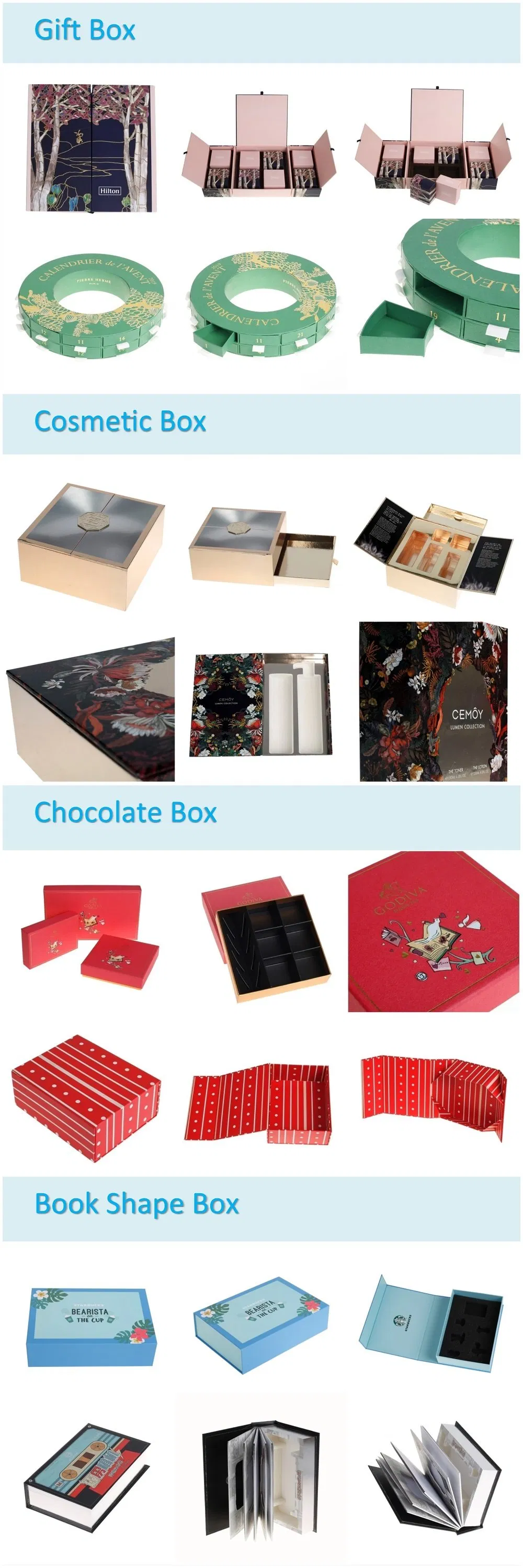 Custom Color Printed Food Grade Folding Craft Cosmetic Perfume Paper Gift Box, Packaging Display Box, Cigarette Wine Bottle Storage Packing Box