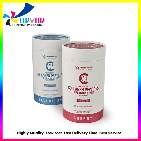 Custom Design Round Rigid Recycled Unique Perfume Essential Oil Packaging Cylinder Tube Box Manufacturer