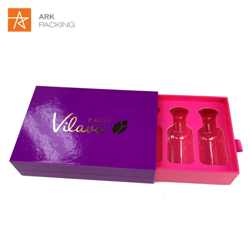 Custom Gold Hot Logo Essential Oil Gift Packaging Paper Box