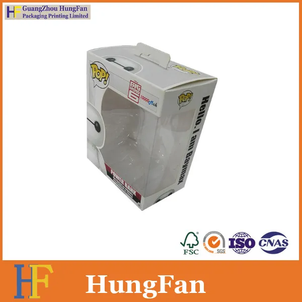 Custom Logo Gift Paper Package Box with PVC Window