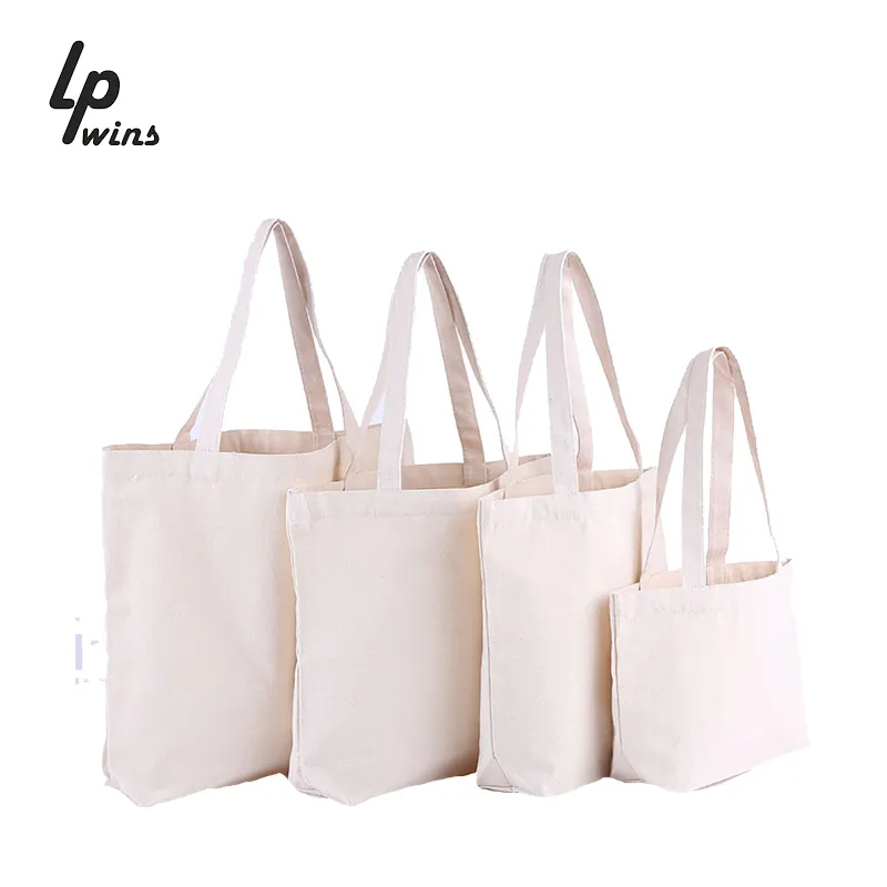 Custom Logo Small Canvas Gift Drawstring Bag Calico Cotton Drawstring Bag