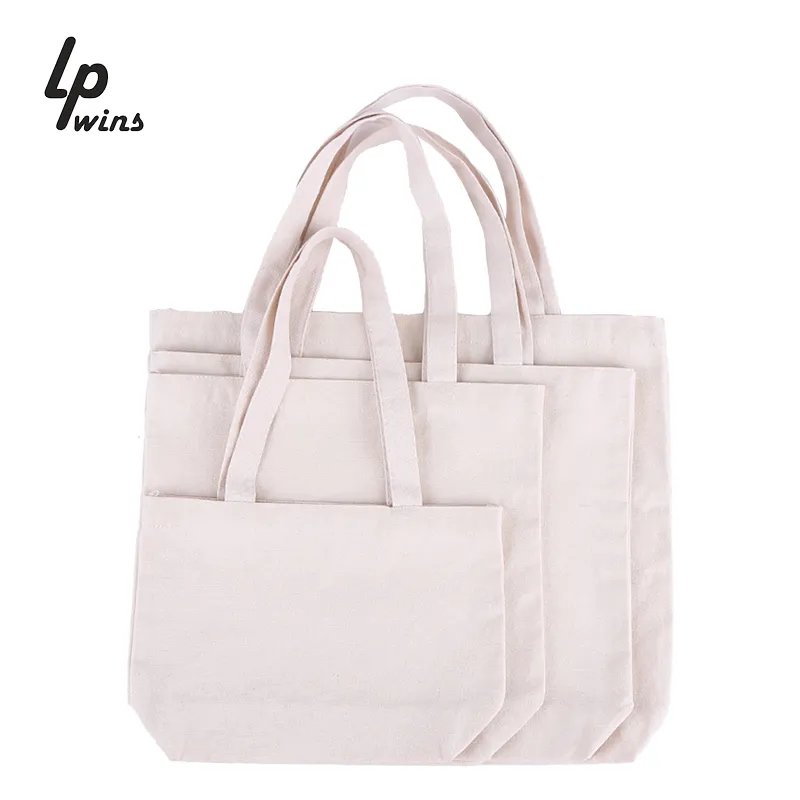 Custom Logo Small Canvas Gift Drawstring Bag Calico Cotton Drawstring Bag