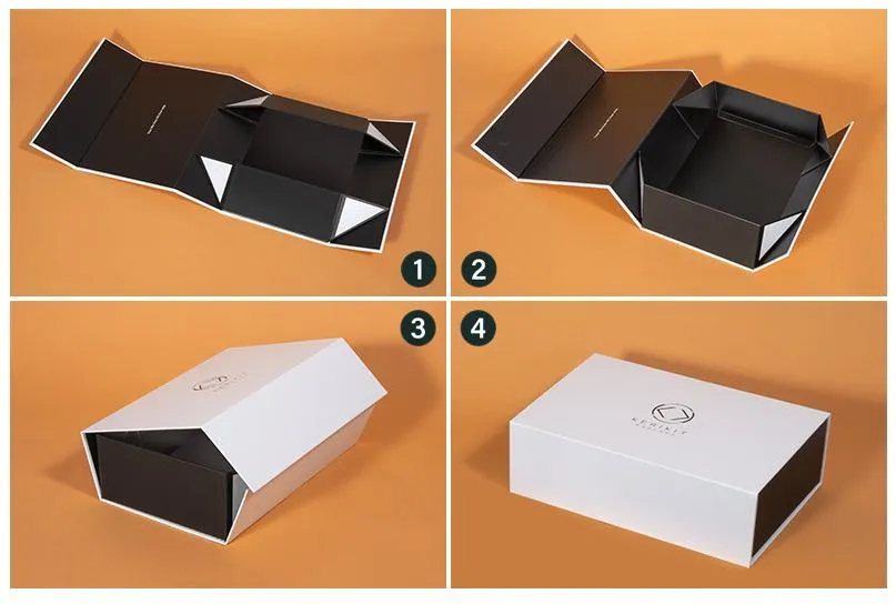 Custom Luxury Red Golden Black Cardboard Packaging Truffle Chocolate Gift Box Folding with Magnetic Colse