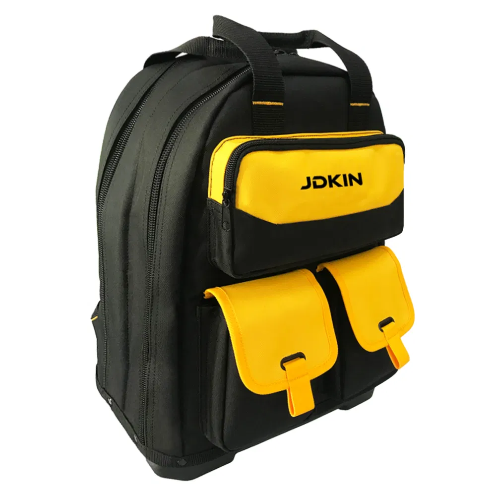 Custom Multifunction Portable Electrician Tool Bag Backpack with Waterproof Molded Base
