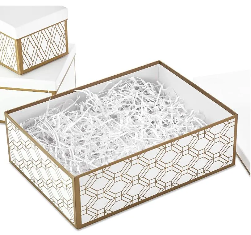 Custom Paper Handle Rigid Paper Foldable Gift Shoes and Food Take Away Packaging Box