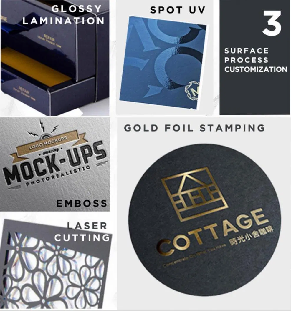 Custom Paper Handle Rigid Paper Foldable Gift Shoes and Food Take Away Packaging Box