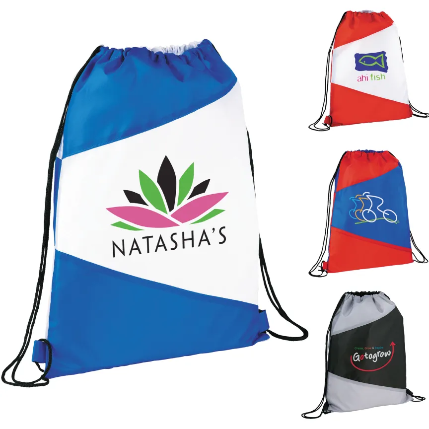 Custom Printed Fashion Cinch Drawstring Backpack