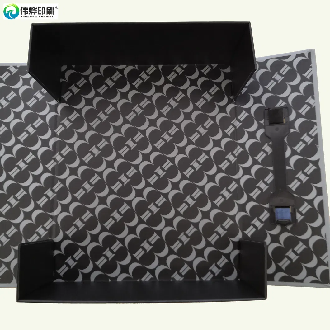 Custom Printing High Quality Handle Rigid Paper Foldable Gift Packaging Box