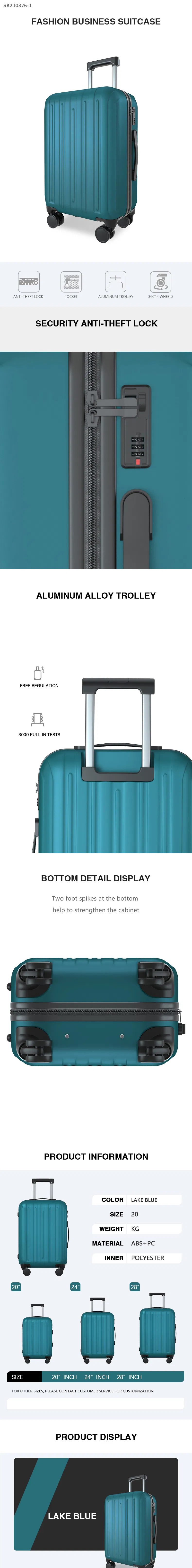 Custom Size Simple Style Hands Car Luggage for Business Travel