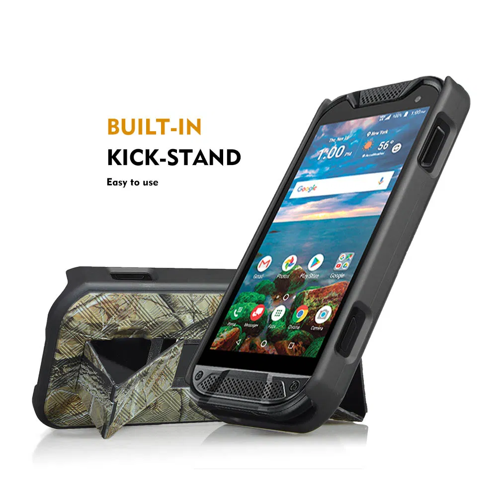 Customised Design Clip Kickstand Holster&nbsp; Case Camouflage Tree Camo Cover Phone&nbsp; Case&nbsp; for Kyocera Duraforce PRO 2 E6900 E6910