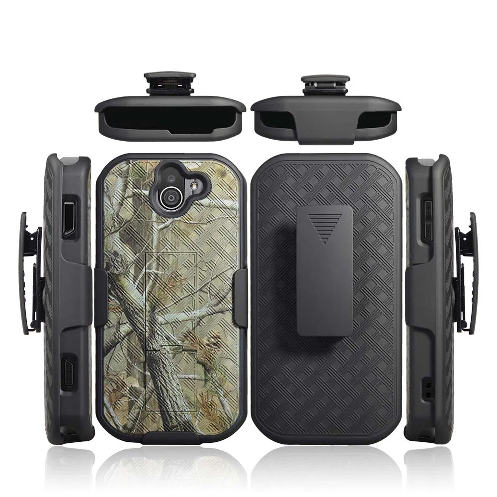 Customised Design Clip Kickstand Holster&nbsp; Case Camouflage Tree Camo Cover Phone&nbsp; Case&nbsp; for Kyocera Duraforce PRO 2 E6900 E6910