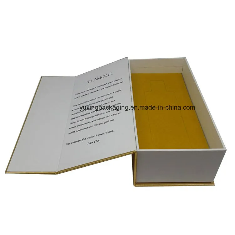 Customized Logo Luxury Cosmetic Perfume Paper Book Shape Box