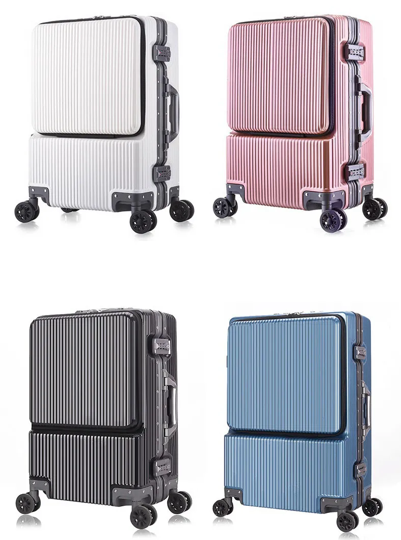 Customized Logo Student Luggage Suitcase ABS Wear-Resistant Trolley Case Universal Wheel Password Box