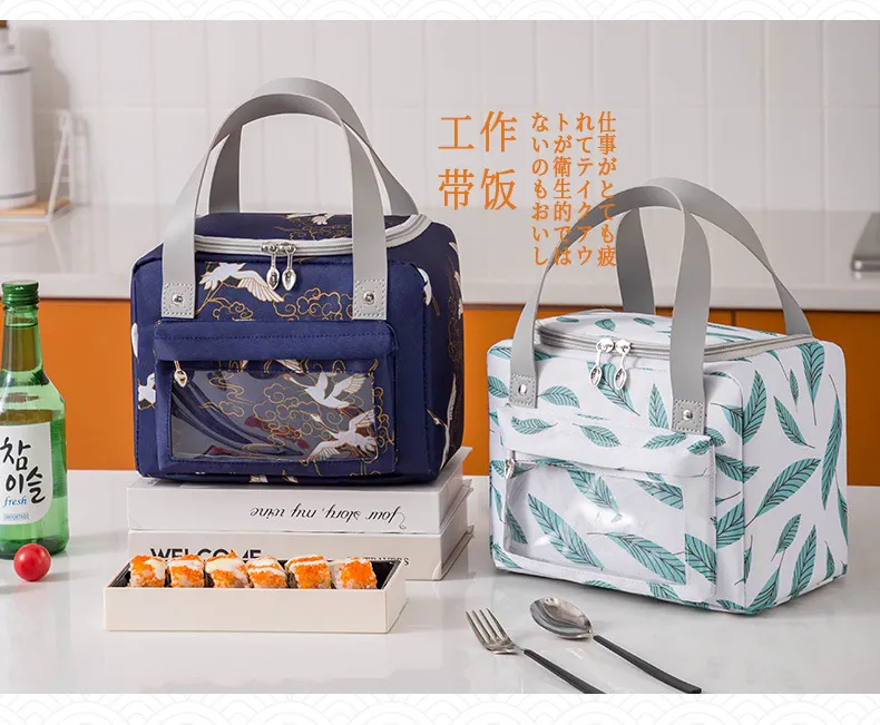 Direct Factory Durable Waterproof Insulation Bag Aluminum Foil Seafood Cooler Bag School Office Cooler Box Food Delivery Bag