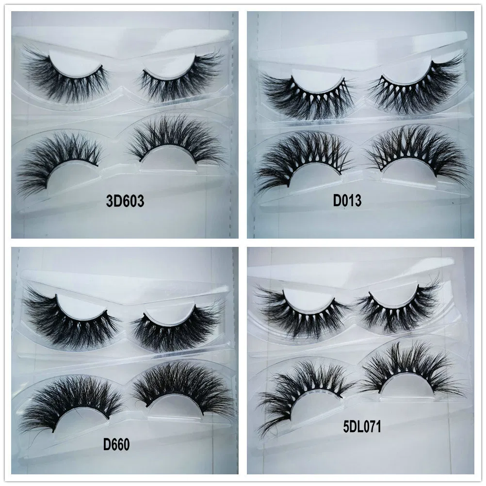 Dramatic 25mm Mink Lashes with Eyelashes Box Packing Custom Private Label