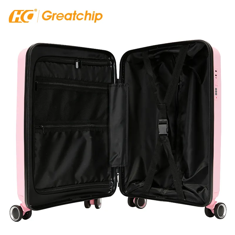 Duirable Factory Price New Design 4 Spinner Wheel PP Suitcase