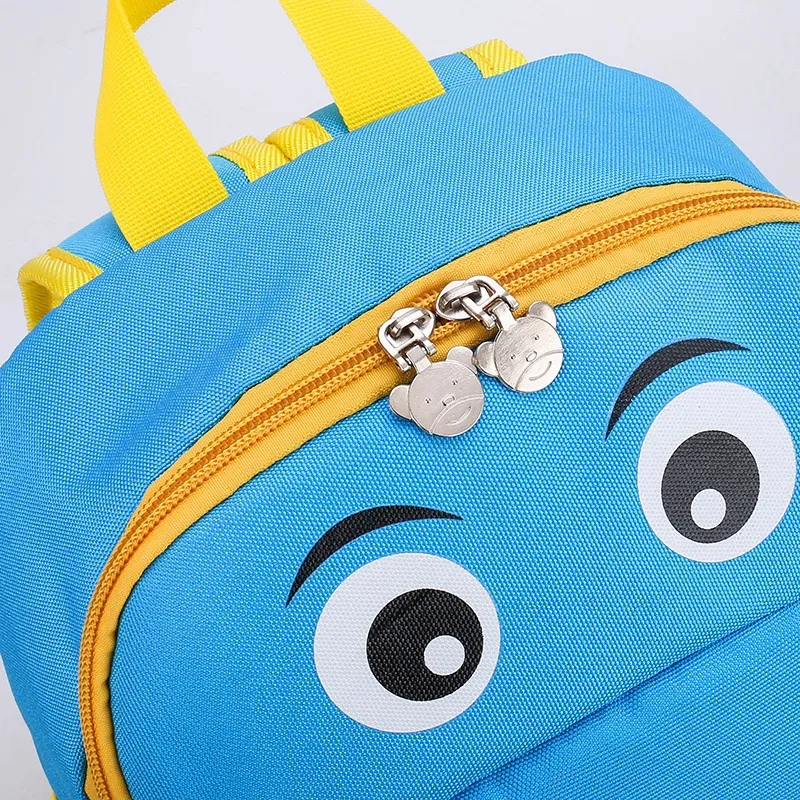 Eco-Friendly Pupil Cartoon 3D School Backpack Child Zoo Animal Kid Anti Loss Toddler Kindergarten School Bag