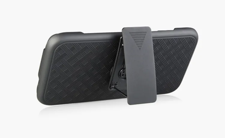 Global Selling Holster Combo Clip Kickstand Hard Plastic for Samsung S7