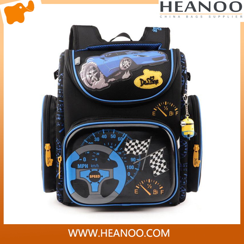 Hard Shell Boy PEVA Backpack School Bag Book Satchel