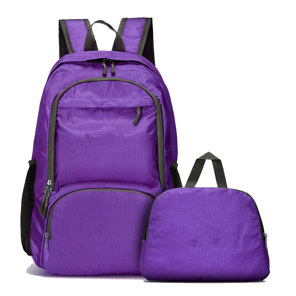 Hottest Fashion Stock Cheap Polyester Foldable Backpack Best Small Travel Backpack