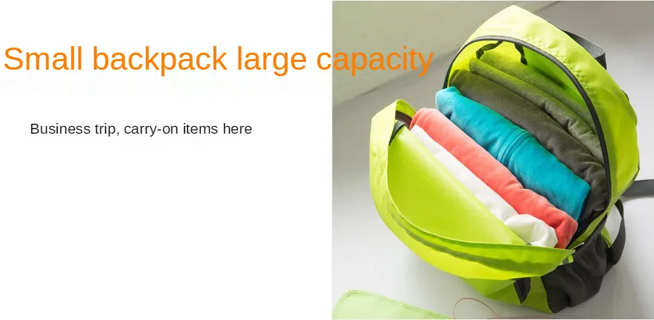 Hottest Fashion Stock Cheap Polyester Foldable Backpack Best Small Travel Backpack