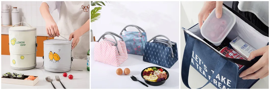 Insulated Tote Aluminum Foil Picnic School Kid Lunch Cooler Bag