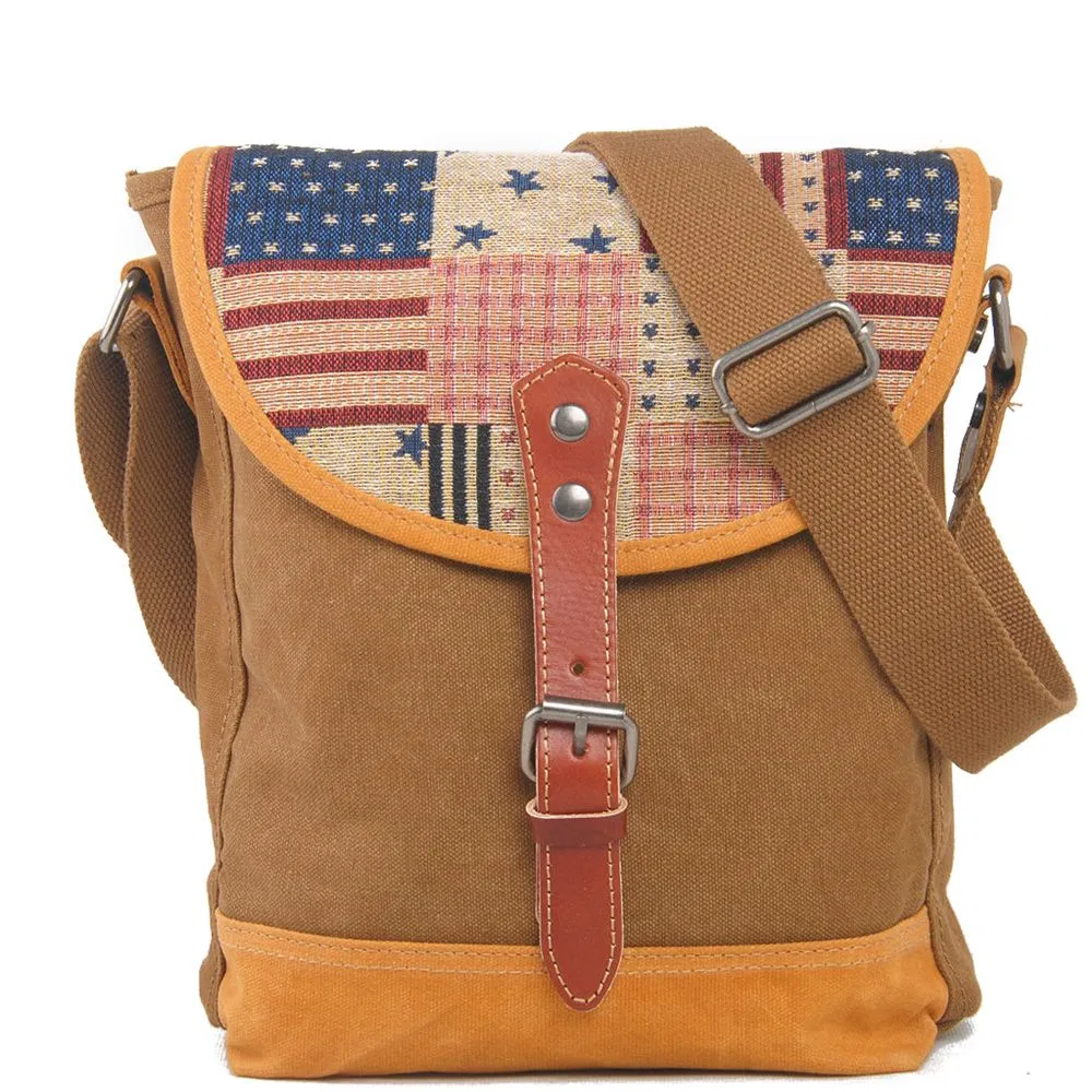 Jacquard Canvas Fabric Fashion Design School Satchel (RS-6002A)