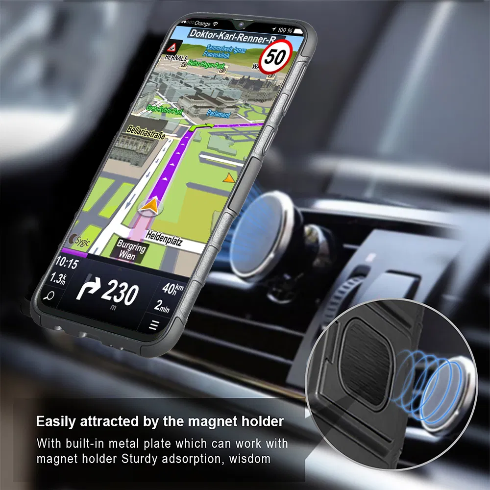 Kickstand Hybrid Case with Belt Clip Stand 3in1 Army Shockproof Armor Phone Case for Samsung Note10 A20e