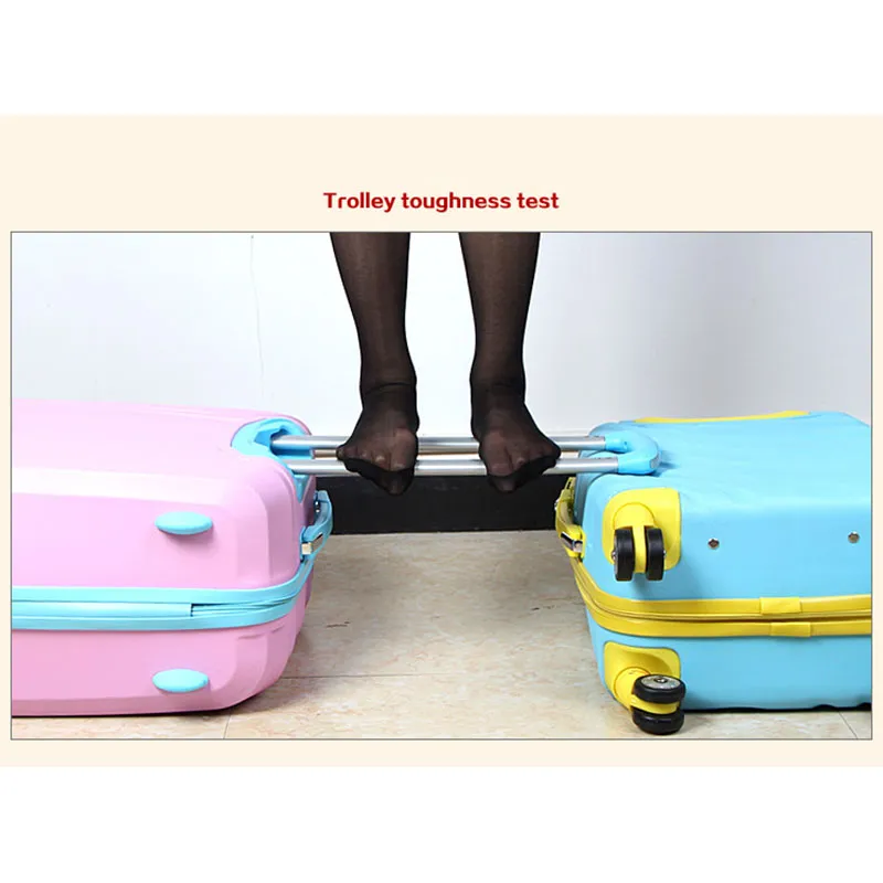 Kids Carry on ABS/ PC Spinner Smart Leisure Rolling Suitcase