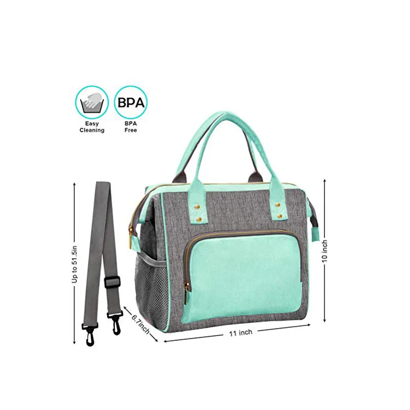 Large Capacity Lunch Bags Insulated Lunch Cooler Bag