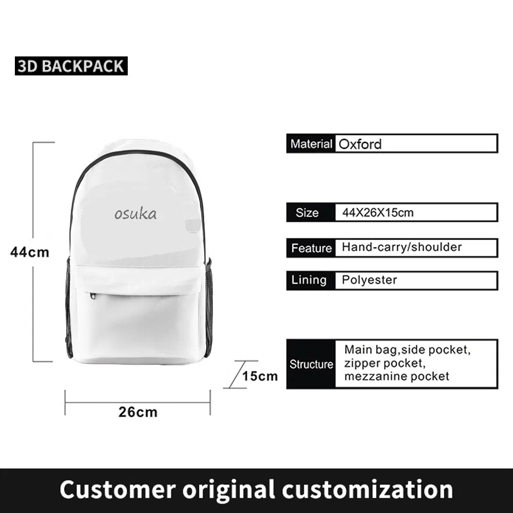 Leisure School Backpack with Customized Printing