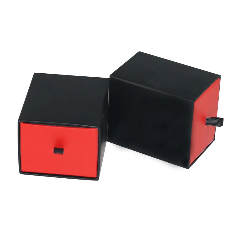 Luxury Drawer Storage Packaging Boxes, Custom Simple Paper Gift Black Watch Box