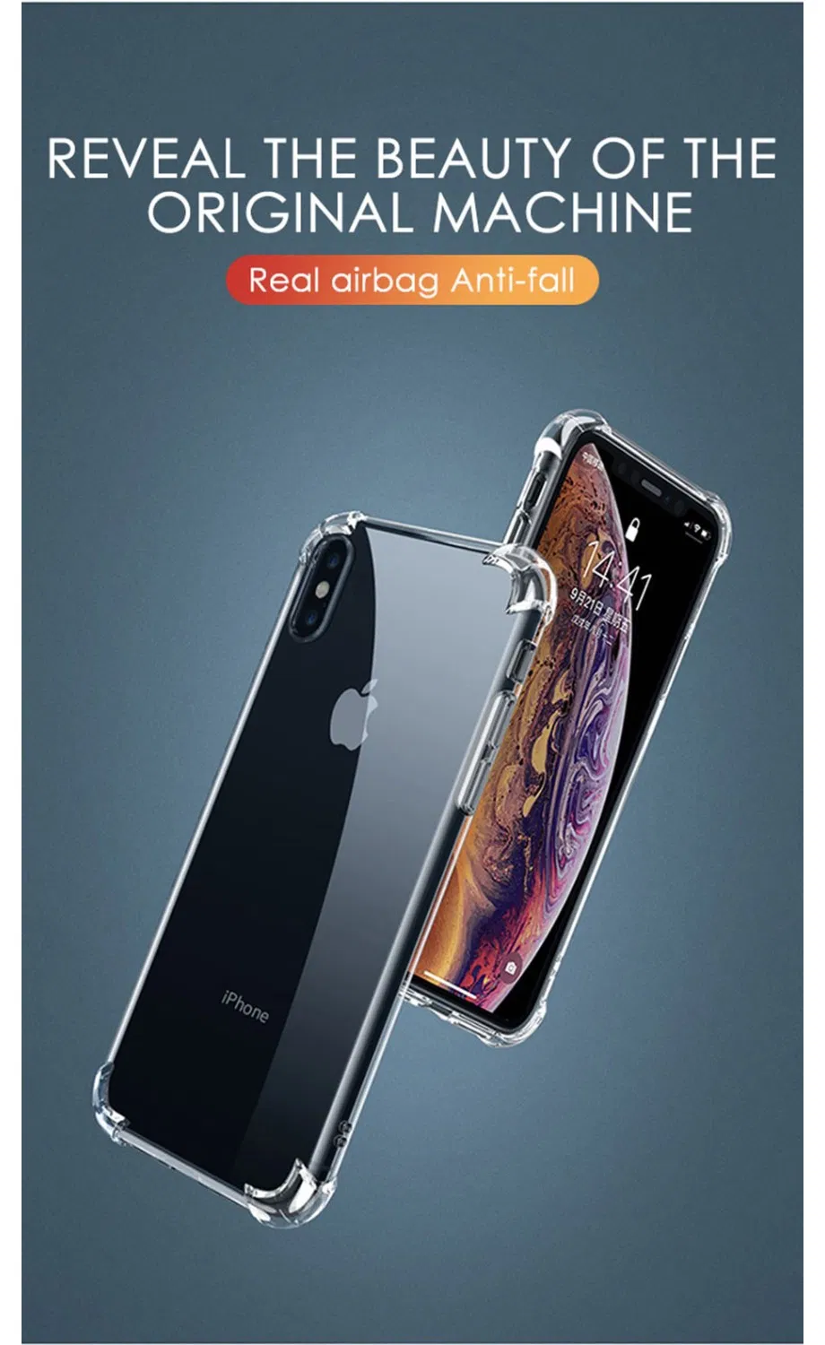 Luxury Shockproof Silicone Phone Case for iPhone 7 8 6 6s Plus 7 Plus 8 Plus Xs Max Xr 11 Case Transparent Protection Back Cover