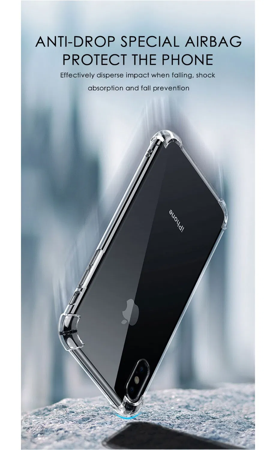 Luxury Shockproof Silicone Phone Case for iPhone 7 8 6 6s Plus 7 Plus 8 Plus Xs Max Xr 11 Case Transparent Protection Back Cover