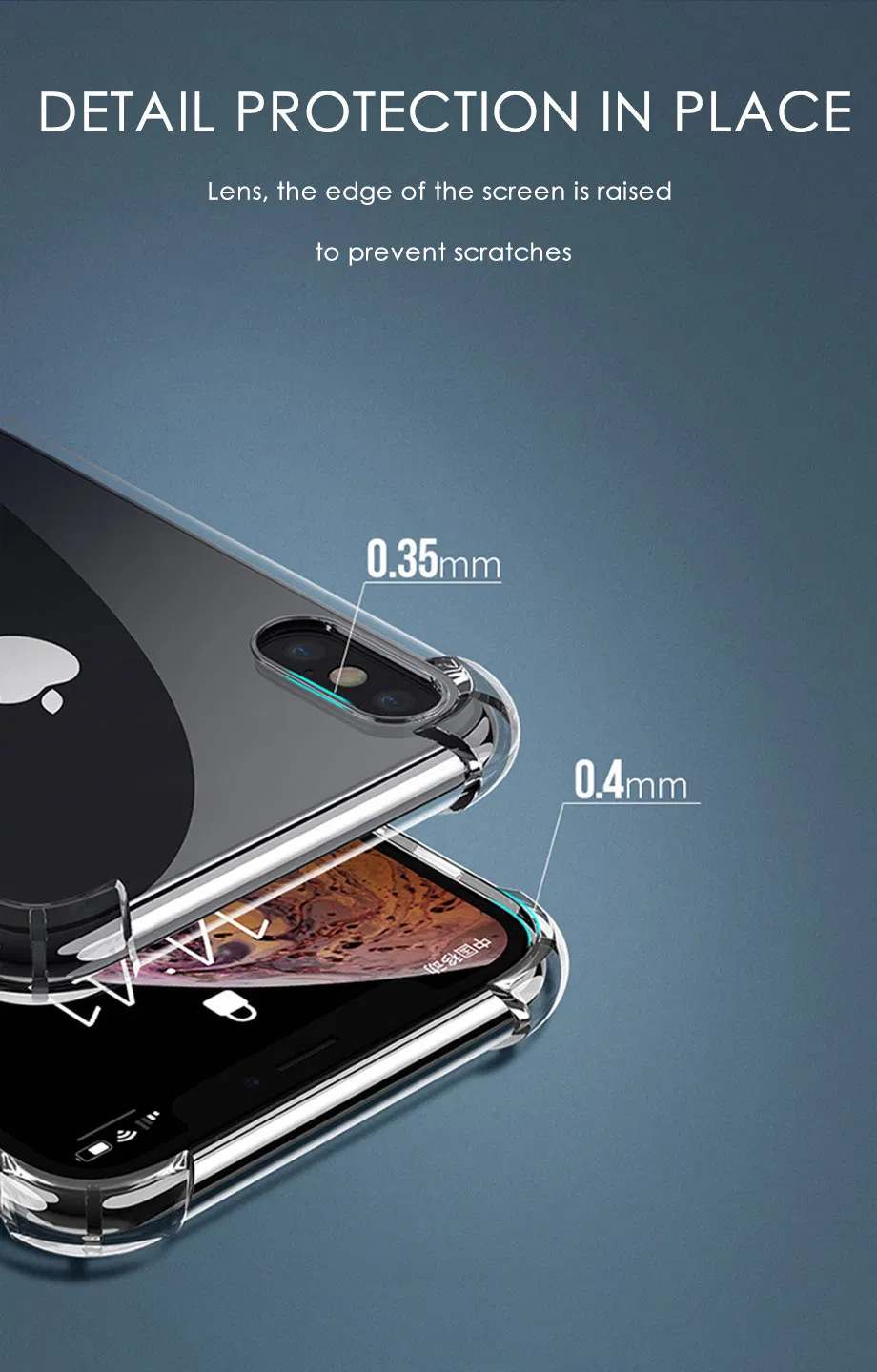 Luxury Shockproof Silicone Phone Case for iPhone 7 8 6 6s Plus 7 Plus 8 Plus Xs Max Xr 11 Case Transparent Protection Back Cover