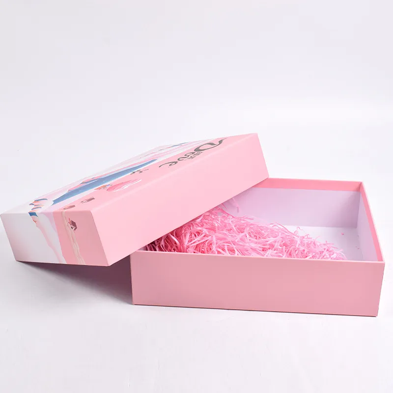 MOQ 500PCS Custom Clothing/Shoes Closure Paper Packaging Folding Cardboard Gift Box/Collapsible Magnetic Flap Gift Box Packaging