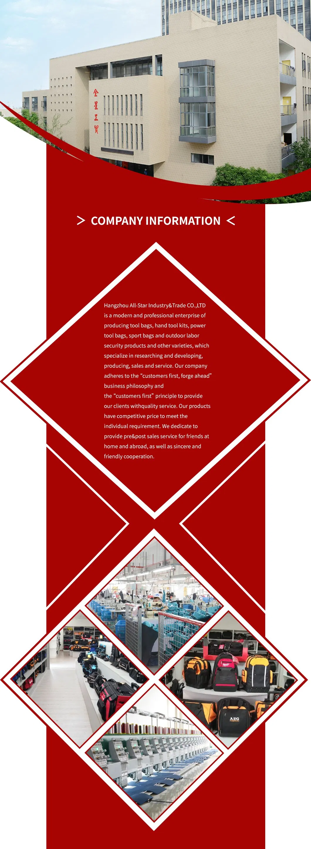 Multifunctional Fanny Pack Hardware Electric Drill Double Belt Combination