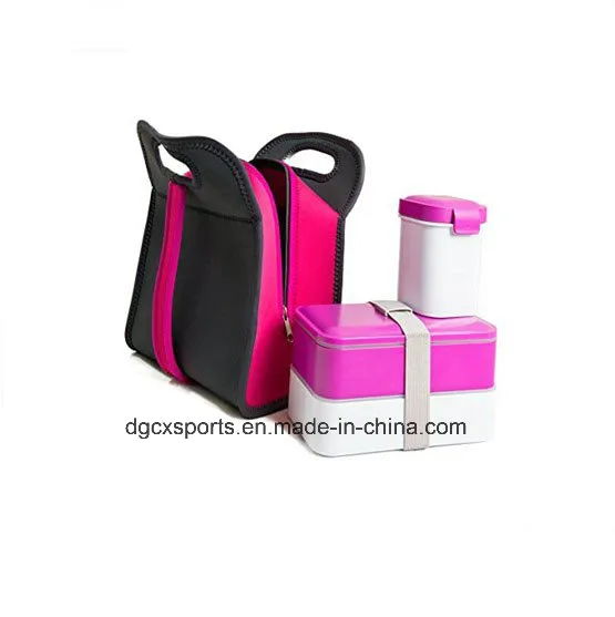 Neoprene Printed Insulated Carry Food Lunch Bag Cooler Bag Outdoor Picnic Tote with Zipper