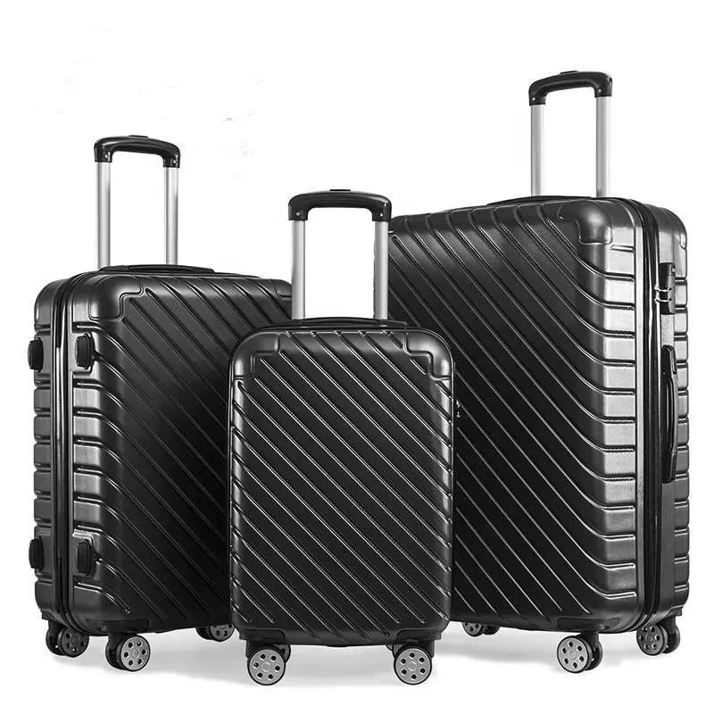 New Red Black Luggage Sets Suitcase
