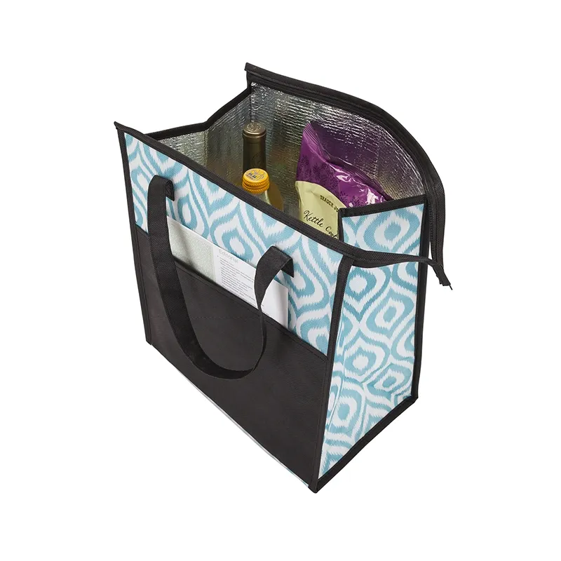 Non Woven Cooler Shopper Bag with Front Pocket