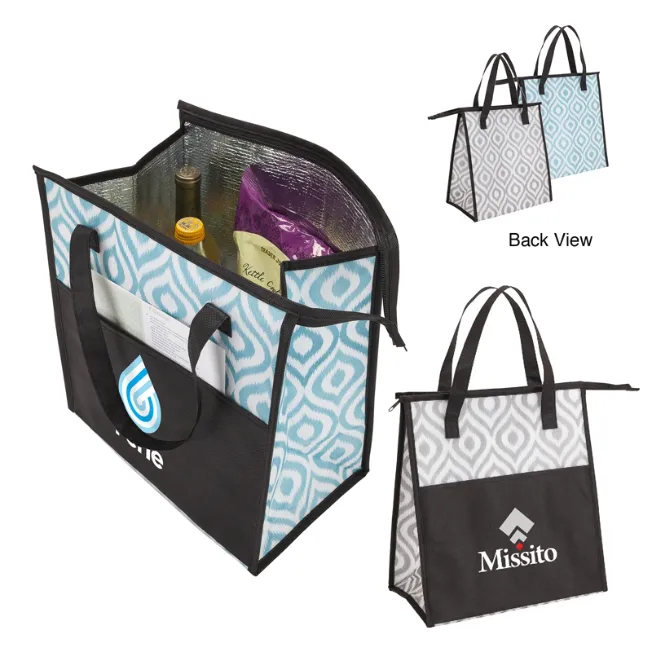 Non Woven Cooler Shopper Bag with Front Pocket